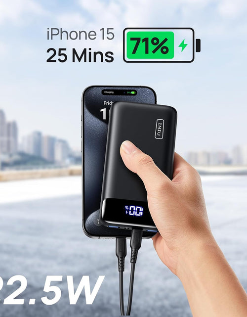 Load image into Gallery viewer, Portable Charger, 22.5W 20000Mah USB C in &amp; Out Power Bank Fast Charging, PD 3.0+QC 4.0 LED Display Phone Battery Pack Compatible with Iphone 15 14 13 12 Pro Samsung S21 Google Ipad Tablet, Etc.
